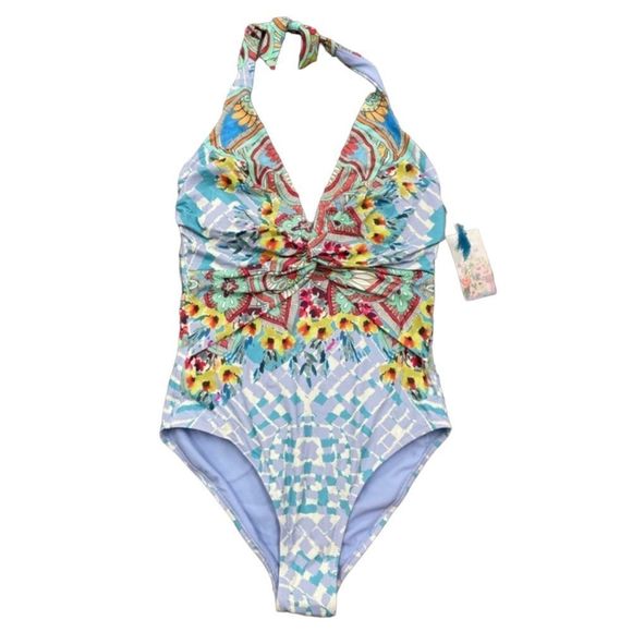 NWT Johnny Was Elena Twist One Piece Swimsuit - Picture 6 of 11